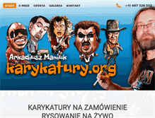 Tablet Screenshot of karykatury.org